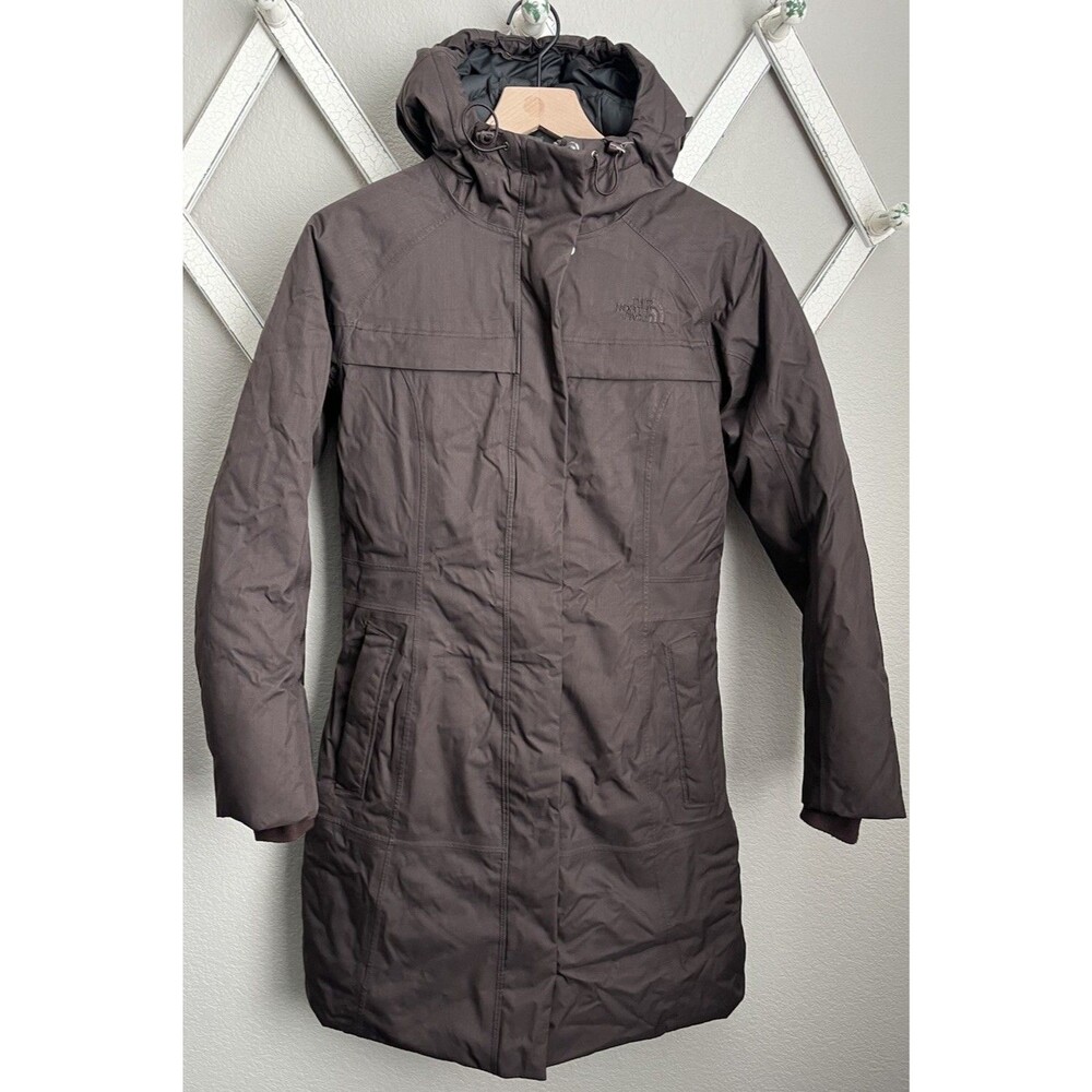 The North Face Women’s S Goose Down Hooded Parka Jacket - Brown